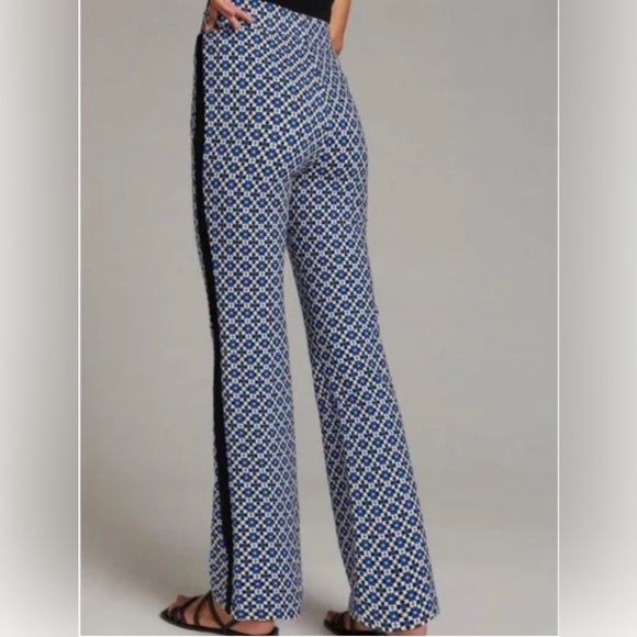 Anthropologie Maeve Pull On Bootcut Pants Blue XS - Picture 4 of 14